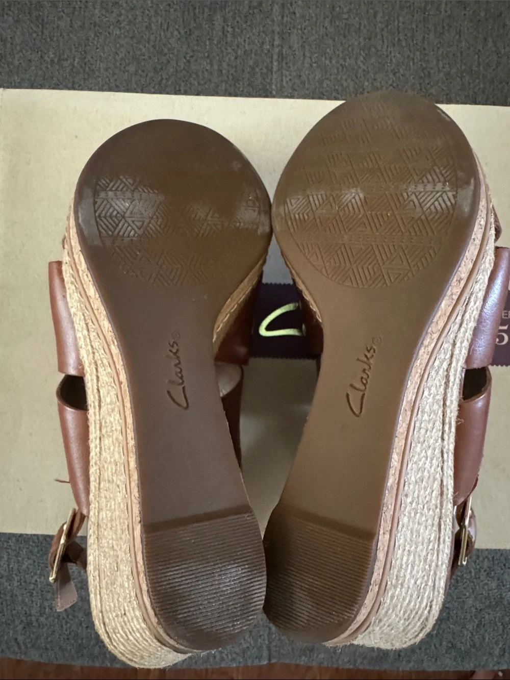 Clarks smooth leather